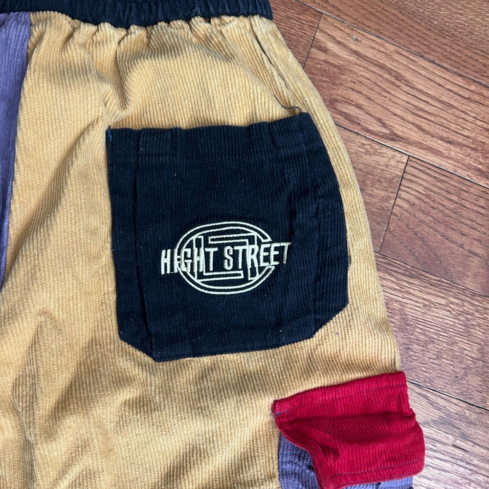 Colorful Patchwork Men's Pants - image 7